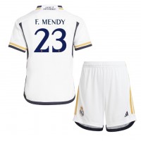 Real Madrid Ferland Mendy #23 Hemmaställ Barn 2023-24 Korta ärmar (+ Korta byxor)